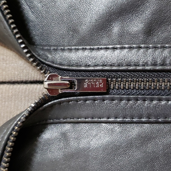 PELLE Studio Leather Coat with extra liner. Ladies - Large - Picture 5 of 16